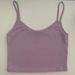 NWOT Brandy Melville - Purple Ribbed Tank Top